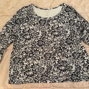 Long Sleeve XL Floral Top